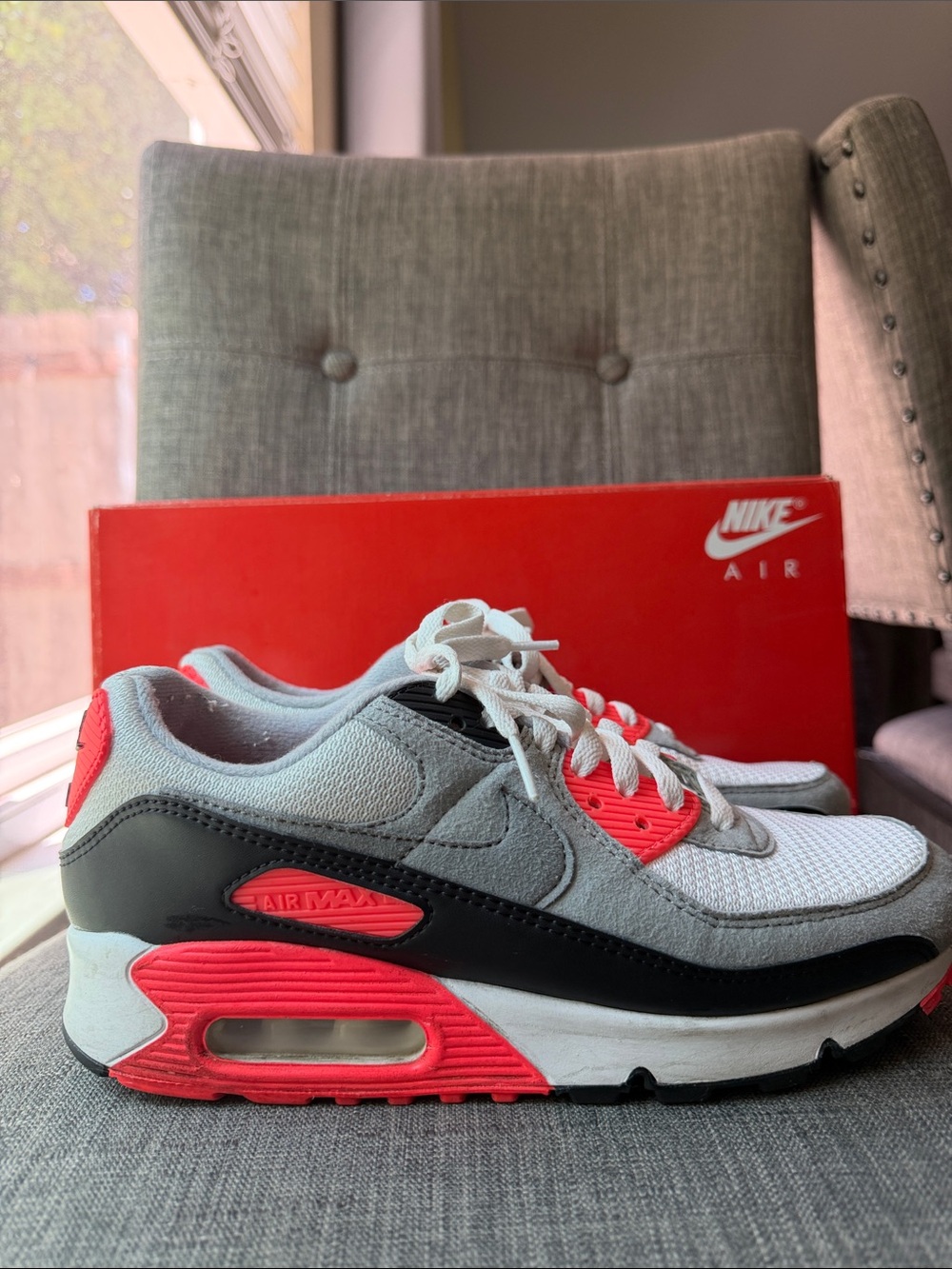 Nike Air Max III (Air Max 90?) CT1685100 White Black Cool Grey Infrared w box